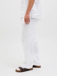 Jack & Jones Loose Fit Puuvillased püksid -Bright White - 12253120