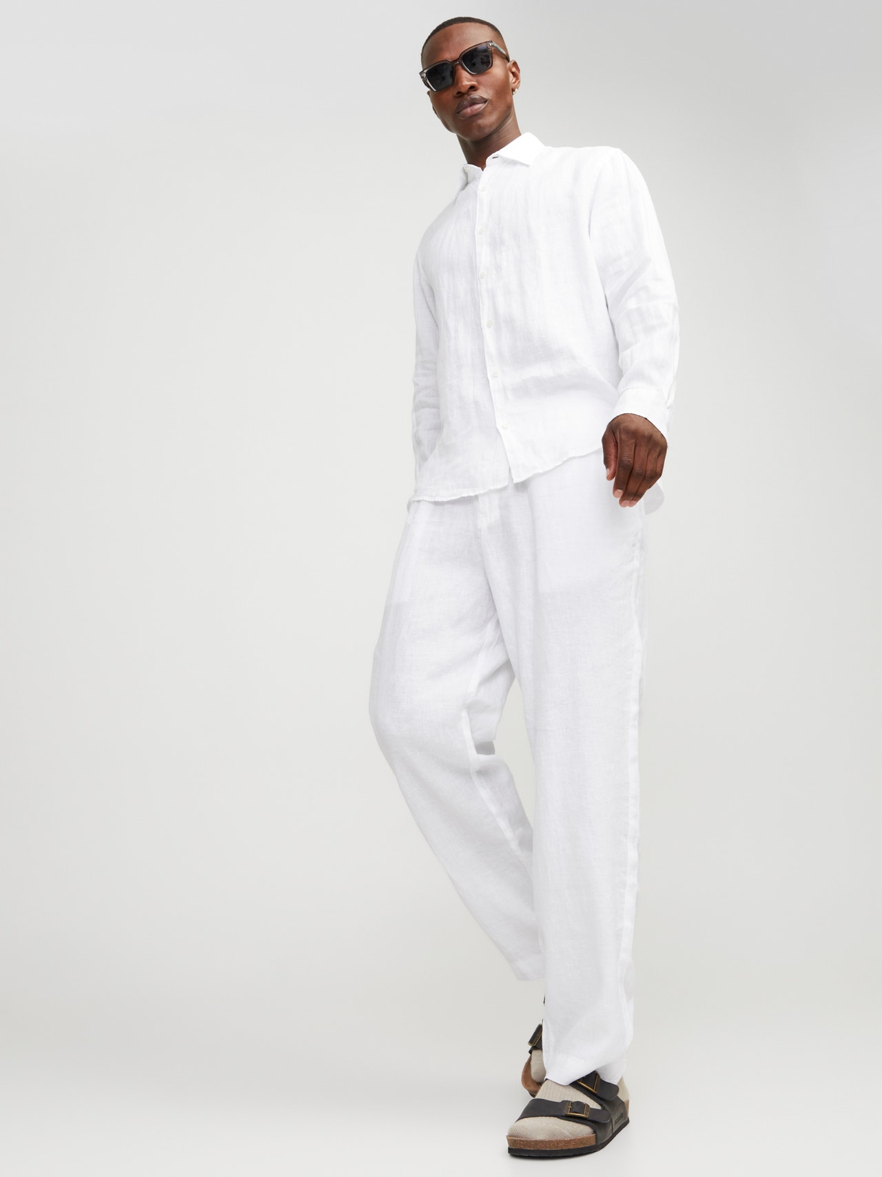 Jack & Jones Pantaloni chino Loose Fit -Bright White - 12253120