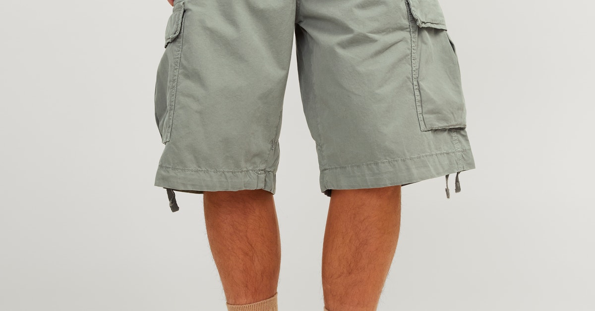 Jack & Jones JJIRICK JJICON - Shorts di jeans - grey denim/grigio denim Jack & Jones JJIRICK JJICON - Shorts di jeans - grey denim/grigio denim