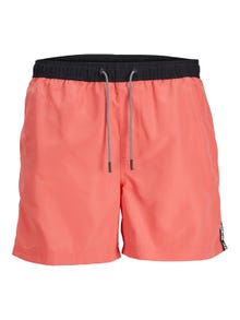 Jack & Jones Regular Fit Badeshorts -Hot Coral - 12253129