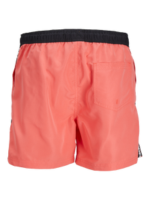 Jack & Jones Regular Fit Badeshorts -Hot Coral - 12253129