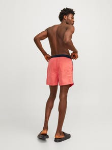 Jack & Jones Regular Fit Badeshorts -Hot Coral - 12253129