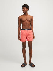 Jack & Jones Regular Fit Badeshorts -Hot Coral - 12253129