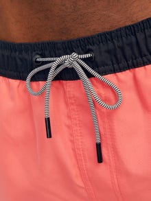 Jack & Jones Regular Fit Badeshorts -Hot Coral - 12253129