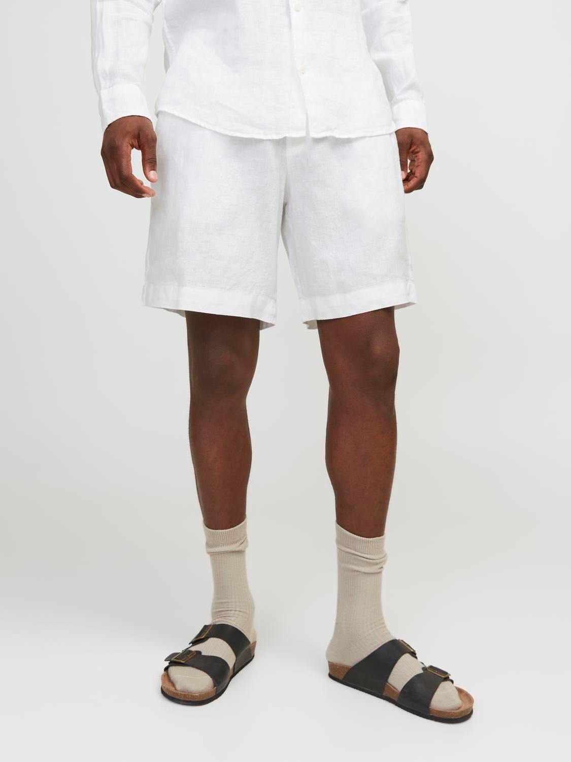 Jack & Jones Relaxed Fit Šortai -Bright White - 12253134