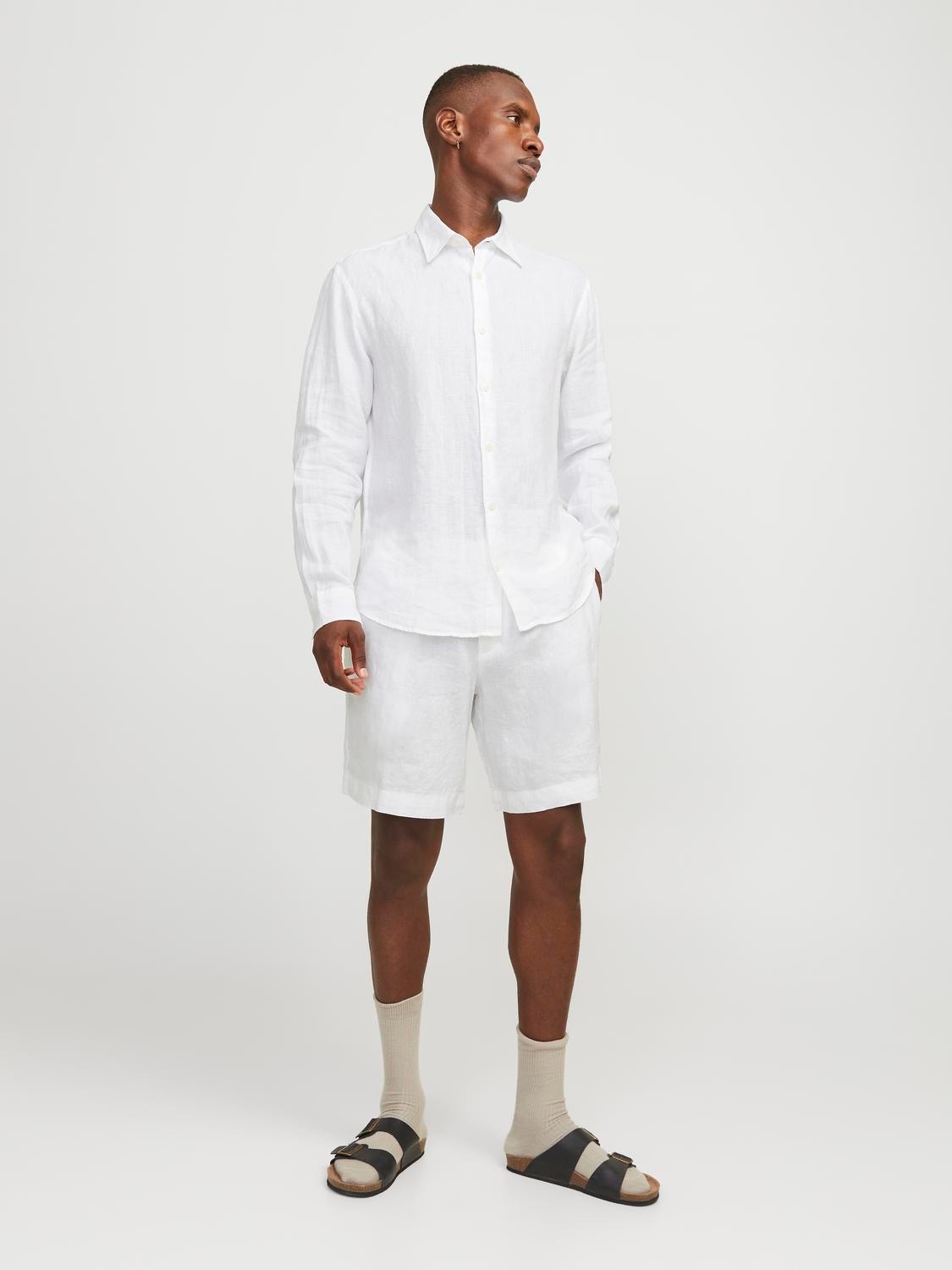 Jack & Jones Relaxed Fit Rövidnadrág -Bright White - 12253134