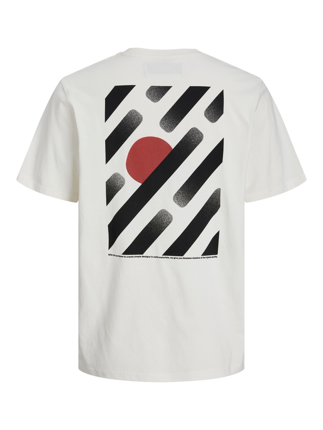 Jack & Jones RDD Bedrukt Ronde hals T-shirt -Egret - 12253164