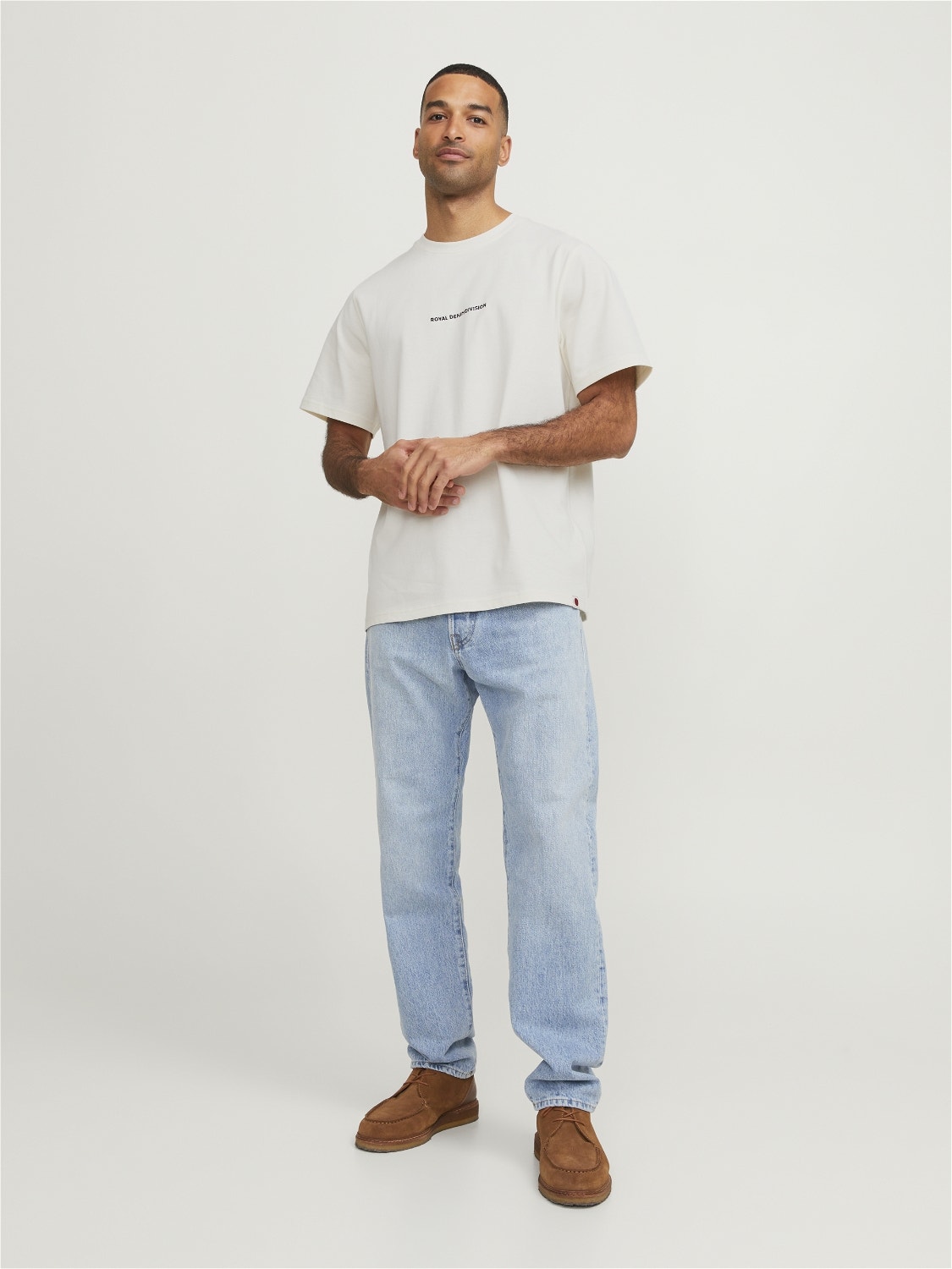 Jack & Jones RDD Καλοκαιρινό μπλουζάκι -Egret - 12253164