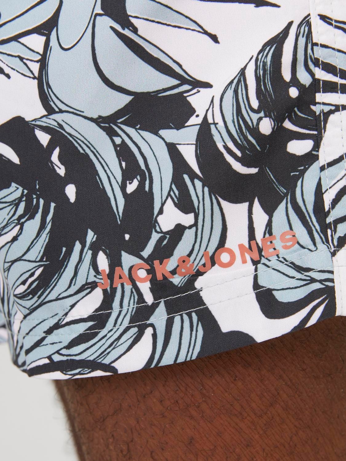 Jack & Jones Regular Fit Plaukimo šortai -Gray Mist - 12253217