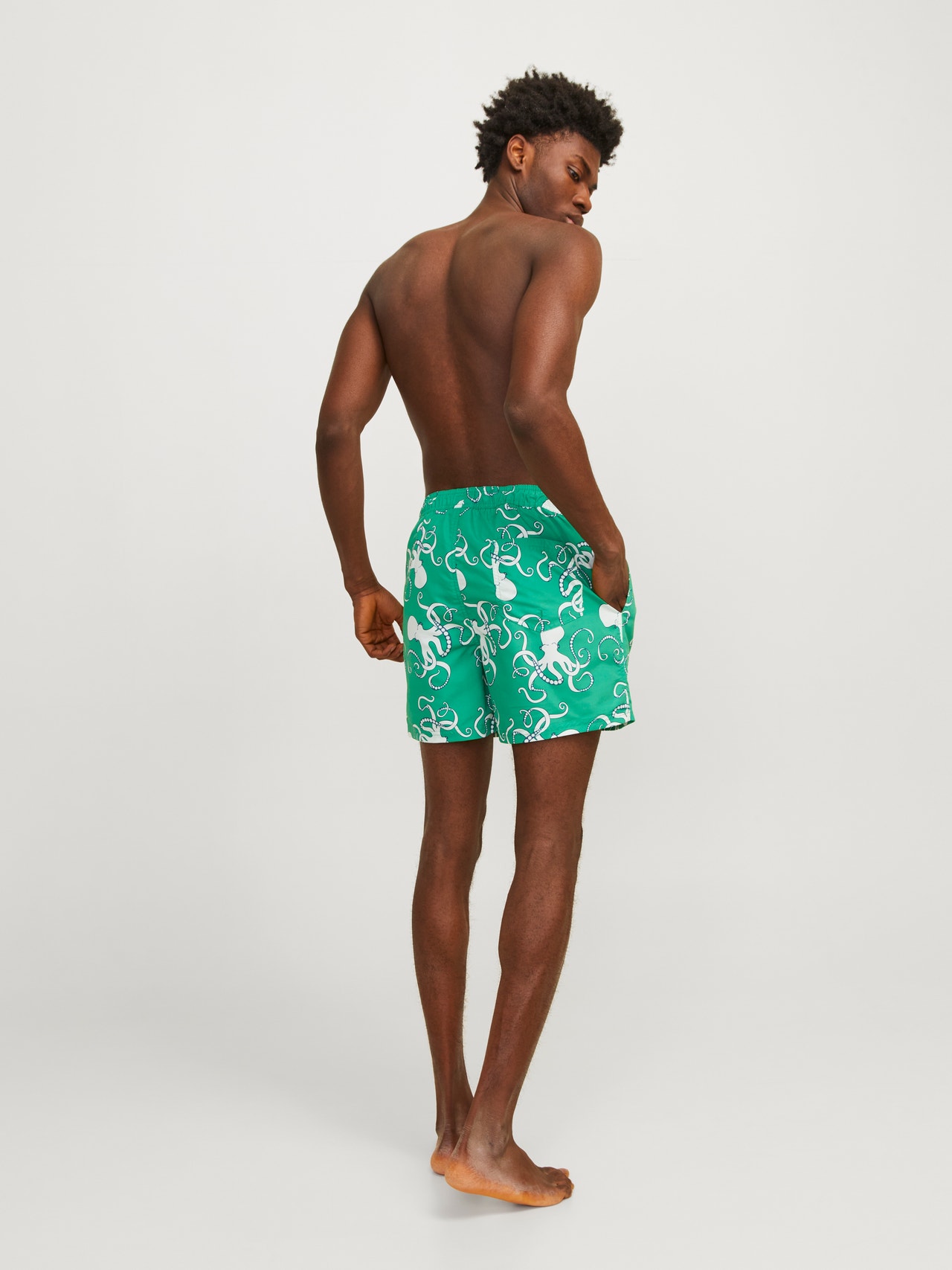 Jack & Jones Regular Fit Swim shorts -Green Bee - 12253230