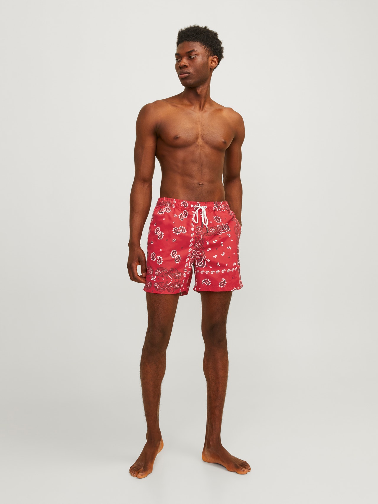 Jack & Jones Regular Fit Badshorts -True Red - 12253245