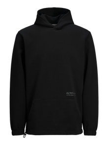 Jack & Jones Printed Hoodie -Black - 12253372