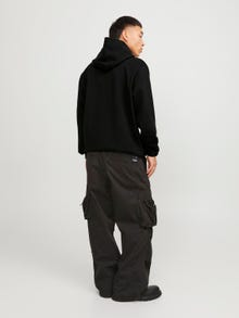 Jack & Jones Printed Hoodie -Black - 12253372