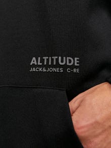 Jack & Jones Printed Hoodie -Black - 12253372