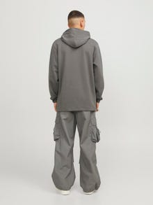 Jack & Jones Printed Hoodie -Gargoyle - 12253372
