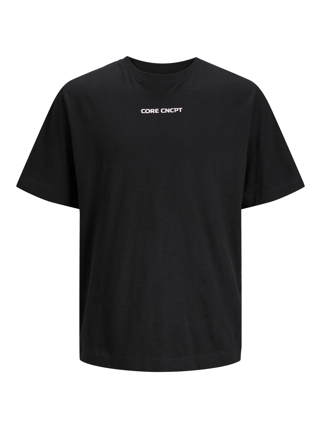 Jack & Jones Printed Crew neck T-shirt -Black - 12253378
