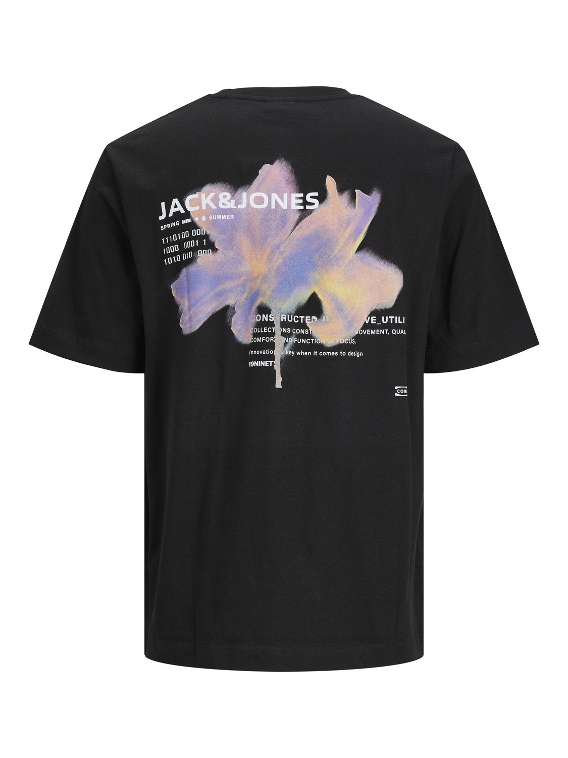 Jack & Jones Bedrukt Ronde hals T-shirt -Black - 12253378