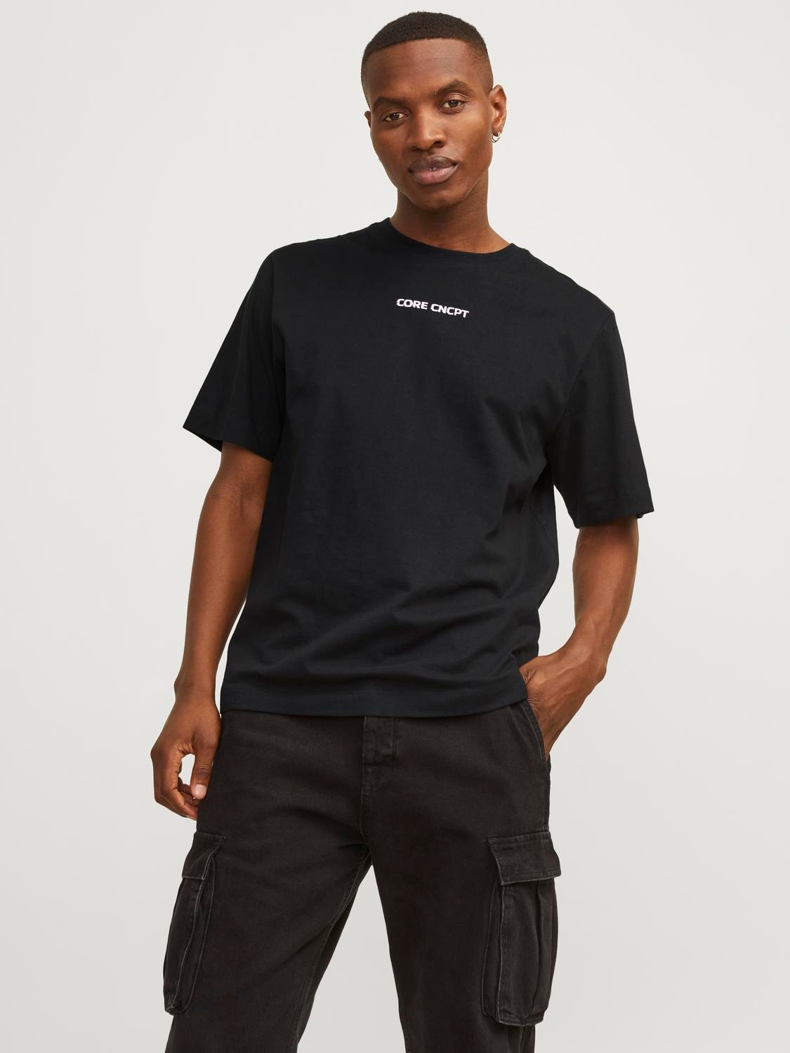 Jack & Jones Gedruckt Rundhals T-shirt -Black - 12253378