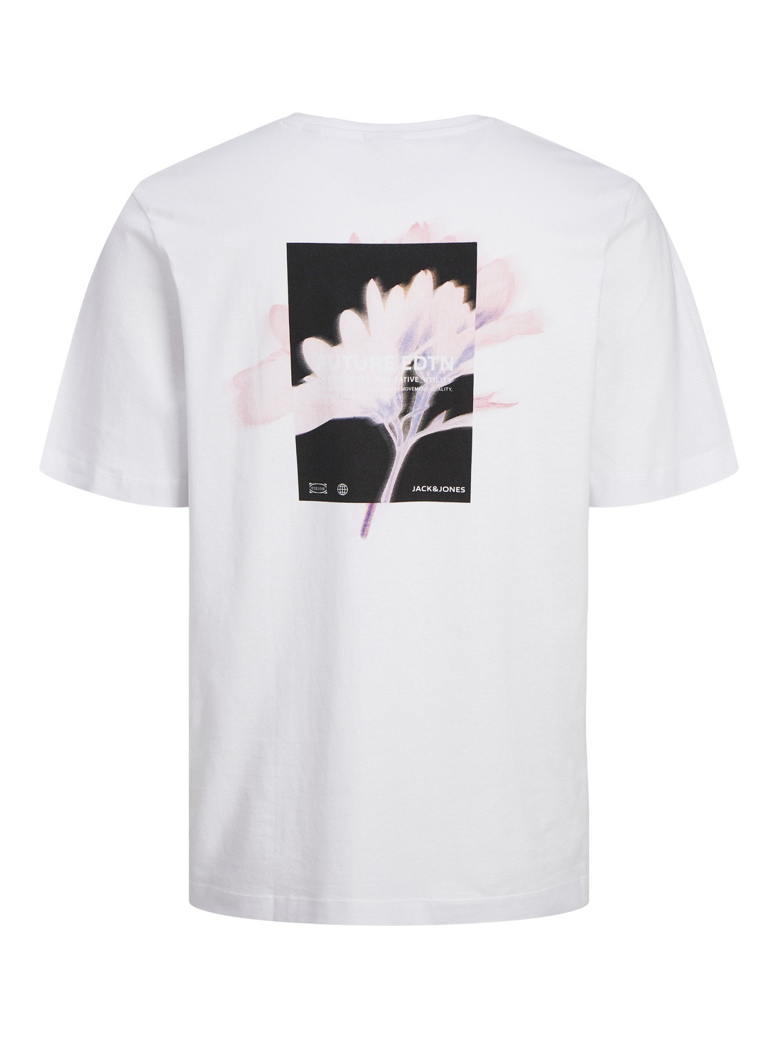 Jack & Jones Gedruckt Rundhals T-shirt -White - 12253378