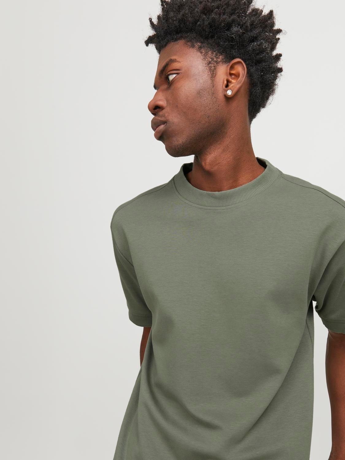 Jack & Jones Plain Crew neck T-shirt -Agave Green - 12253379