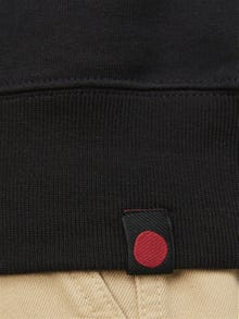 Jack & Jones RDD Printed Crew neck Sweatshirt -Black - 12253391