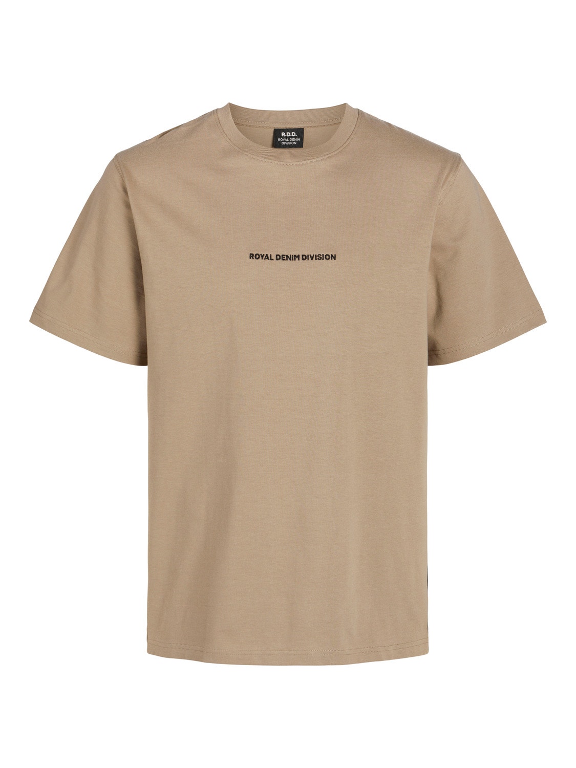 Jack & Jones RDD Tryck Rundringning T-shirt -Greige - 12253392