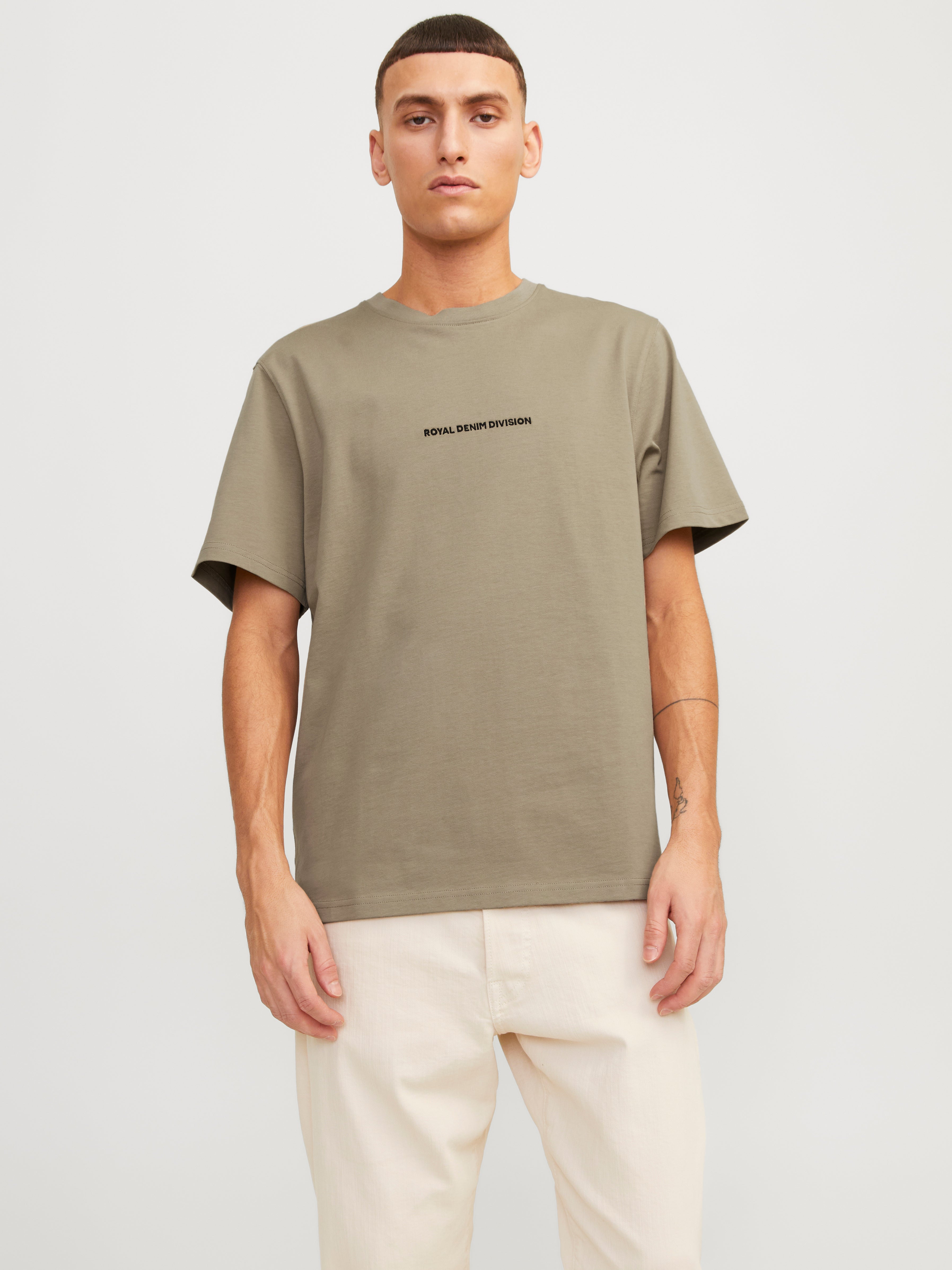 T-shirt Imprimé Col Rond - Jack & Jones - Modalova