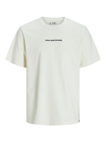 R.D.D. ROYAL DENIM DIVISION Koszulki z nadrukiem T-shirt -Egret - 12253394