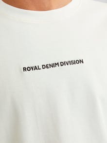 R.D.D. ROYAL DENIM DIVISION RDD Spausdintas raštas Apskritas kaklas Marškinėliai -Egret - 12253394