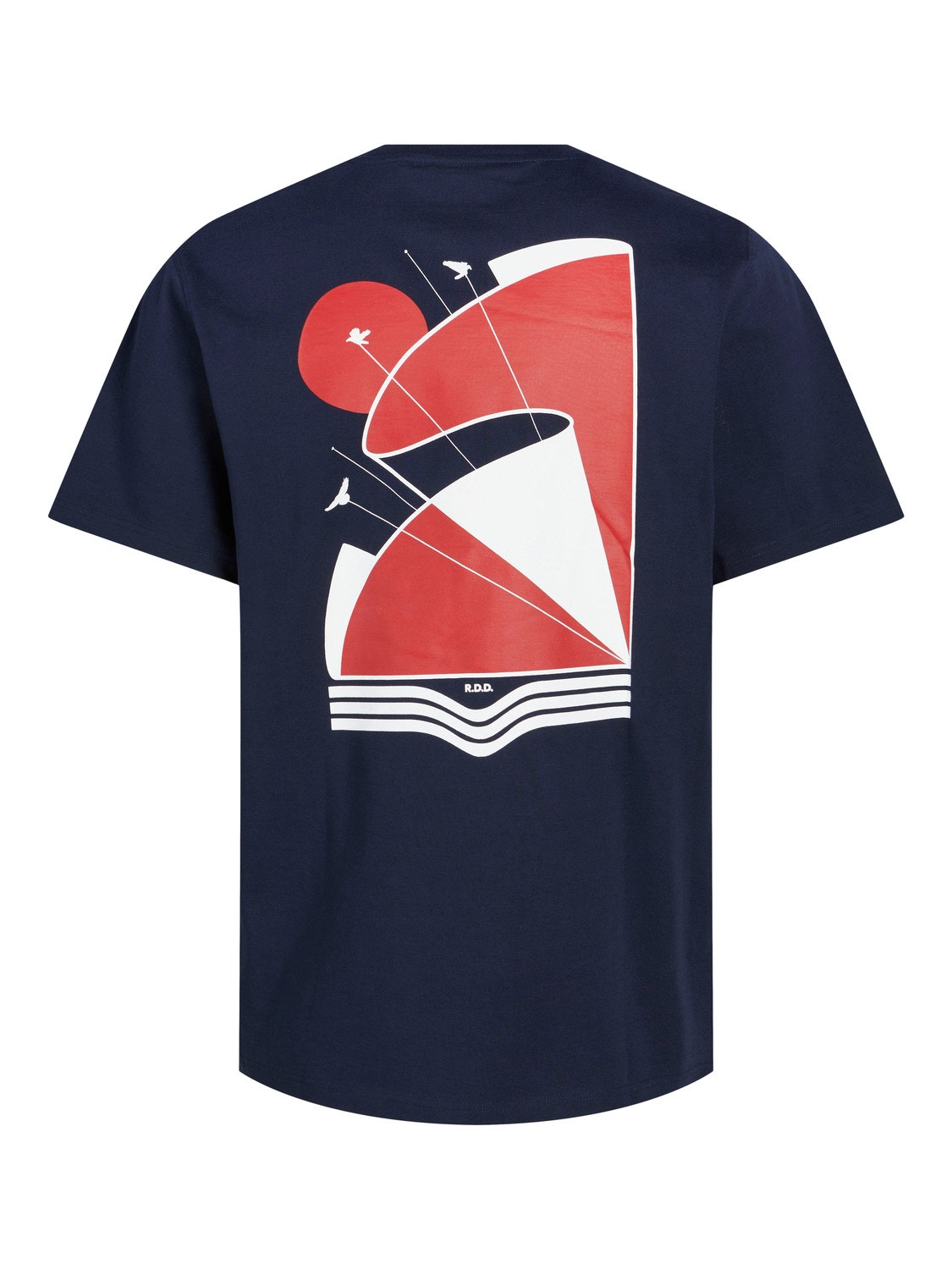 Jack & Jones RDD Nadruk Okrągły dekolt T-shirt -Navy Blazer - 12253394
