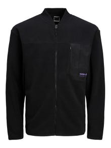 Jack & Jones Plain Zip Sweatshirt -Black - 12253407
