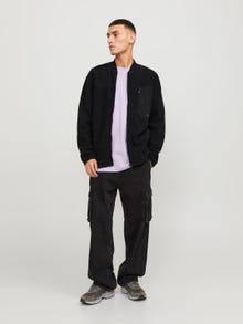 Jack & Jones Einfarbig Sweatshirt mit Reißverschluss -Black - 12253407
