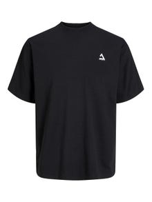 Jack & Jones T-shirt Estampar Decote Redondo -Black - 12253435