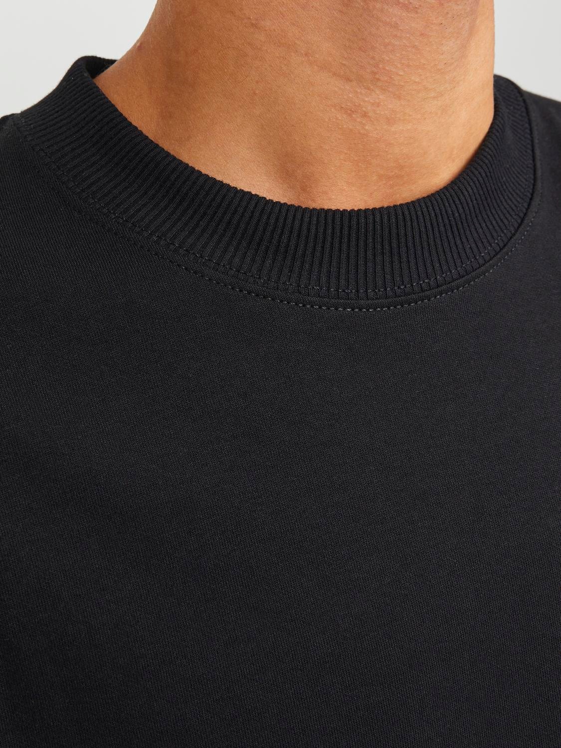 Jack & Jones Printed Crew neck T-shirt -Black - 12253435