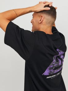 Jack & Jones Gedruckt Rundhals T-shirt -Black - 12253435