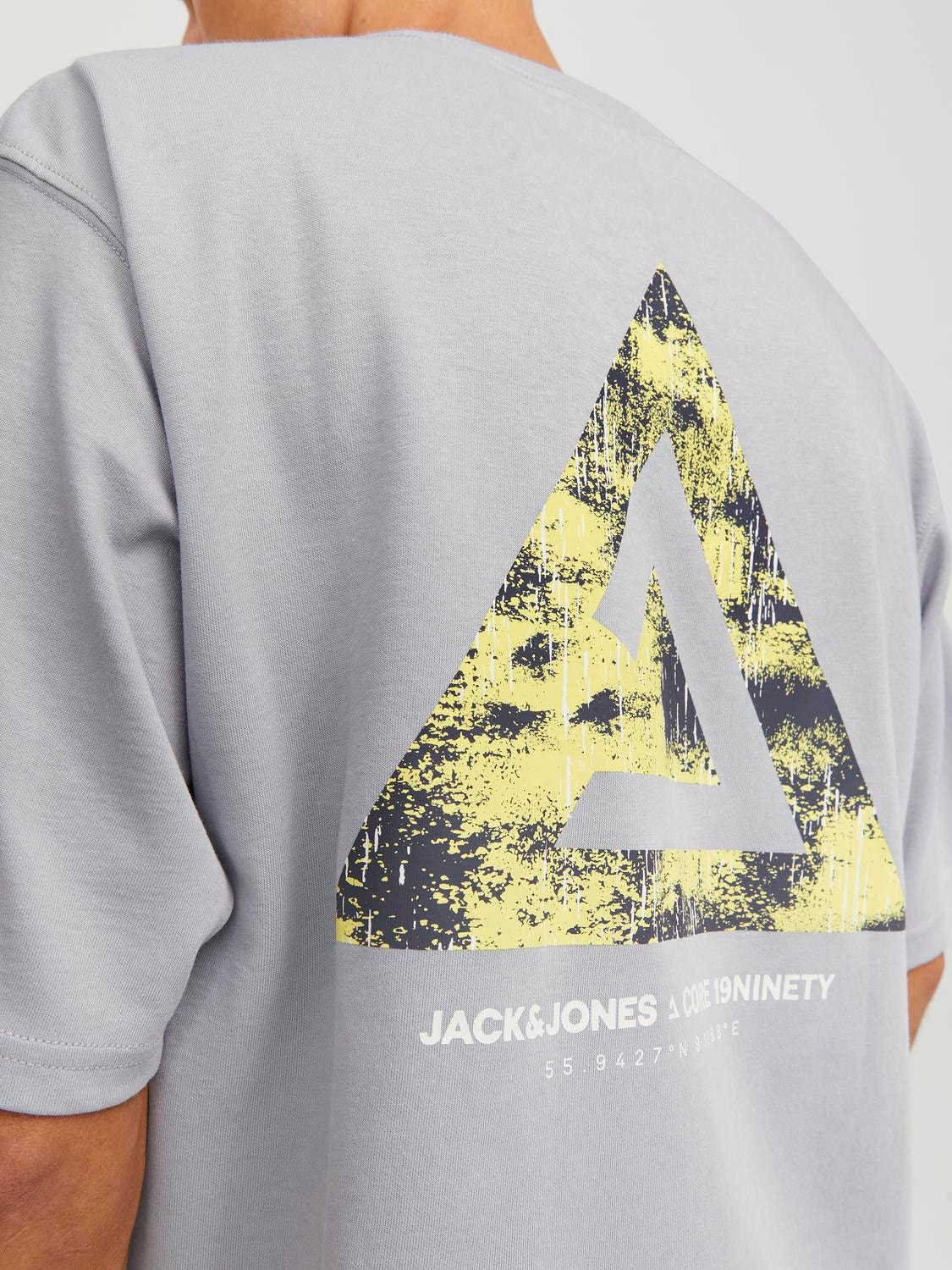 Jack & Jones Gedrukt Ronde hals T-shirt -High-rise - 12253435
