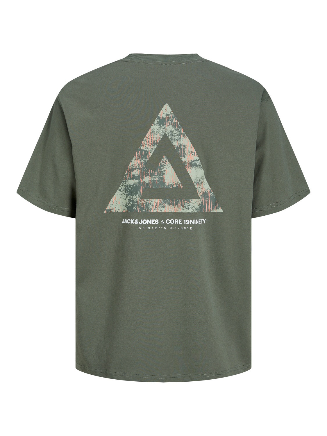 Jack & Jones Tryck Rundringning T-shirt -Agave Green - 12253435