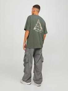 Jack & Jones Gedruckt Rundhals T-shirt -Agave Green - 12253435