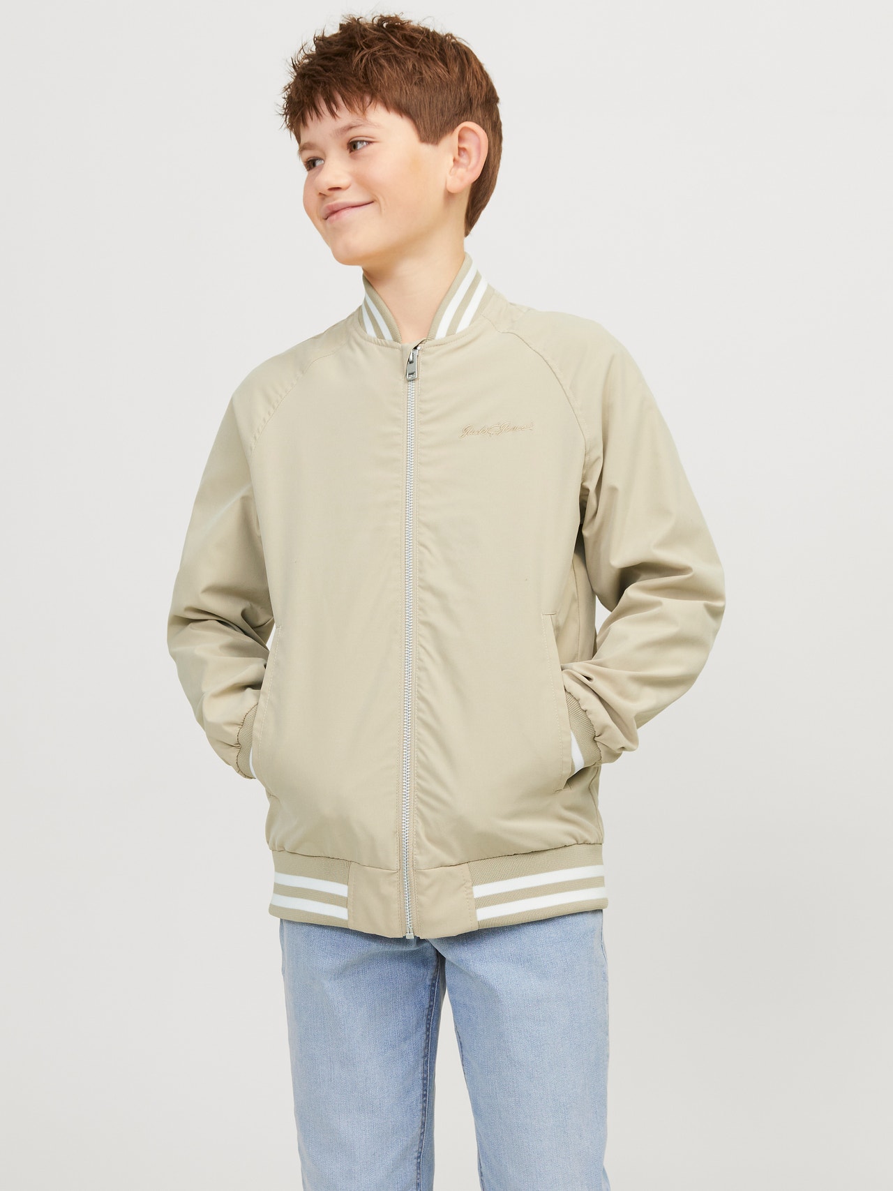 Jack & Jones Bomberdzseki Ifjúsági -Fields Of Rye - 12253440