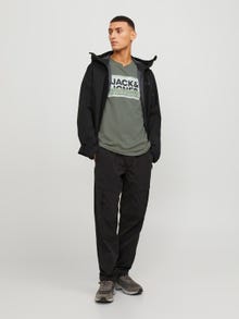 Jack & Jones Logotyp Rundringning T-shirt -Agave Green - 12253442