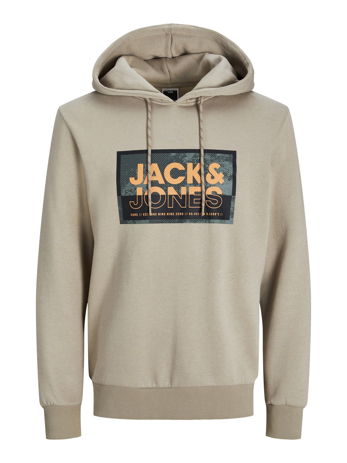 Jack & Jones Hoodie Logo -Crockery - 12253443