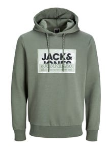 Jack & Jones Hoodie Logo -Agave Green - 12253443