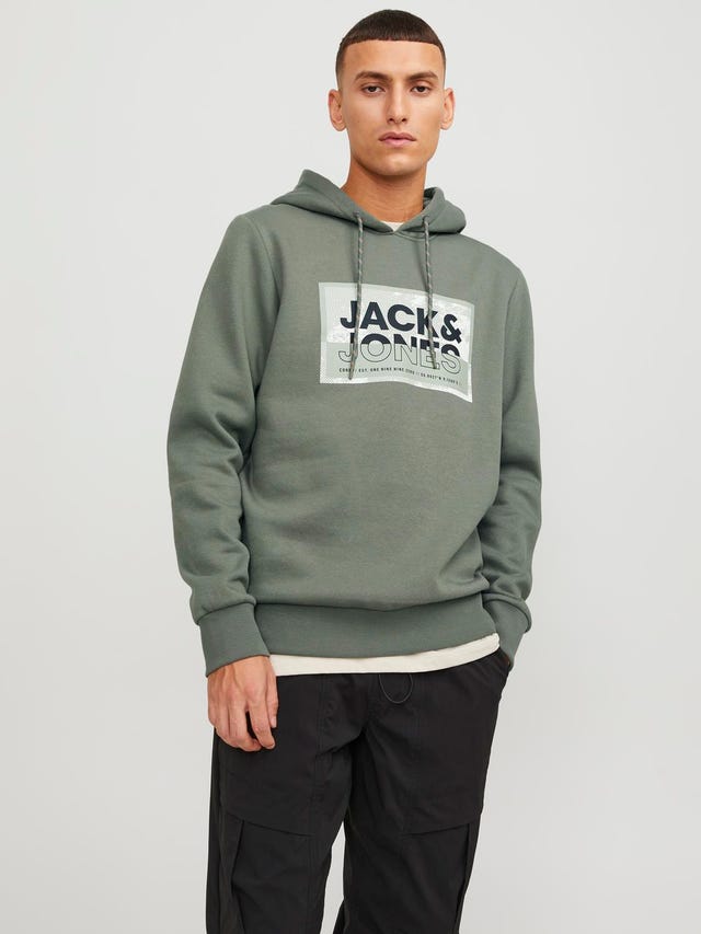 Jack & Jones Hoodie Logo - 12253443