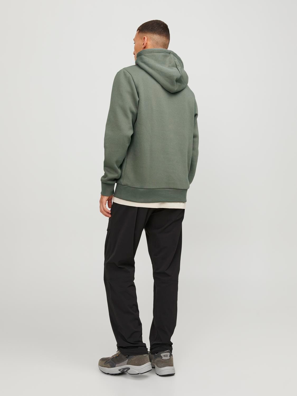 Jack & Jones Hoodie Logo -Agave Green - 12253443