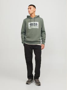 Jack & Jones Hoodie Logo -Agave Green - 12253443