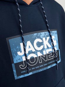 Jack & Jones Felpa con cappuccio Con logo -Navy Blazer - 12253443