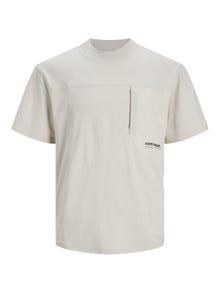 Jack & Jones Gedrukt Ronde hals T-shirt -Moonbeam - 12253457