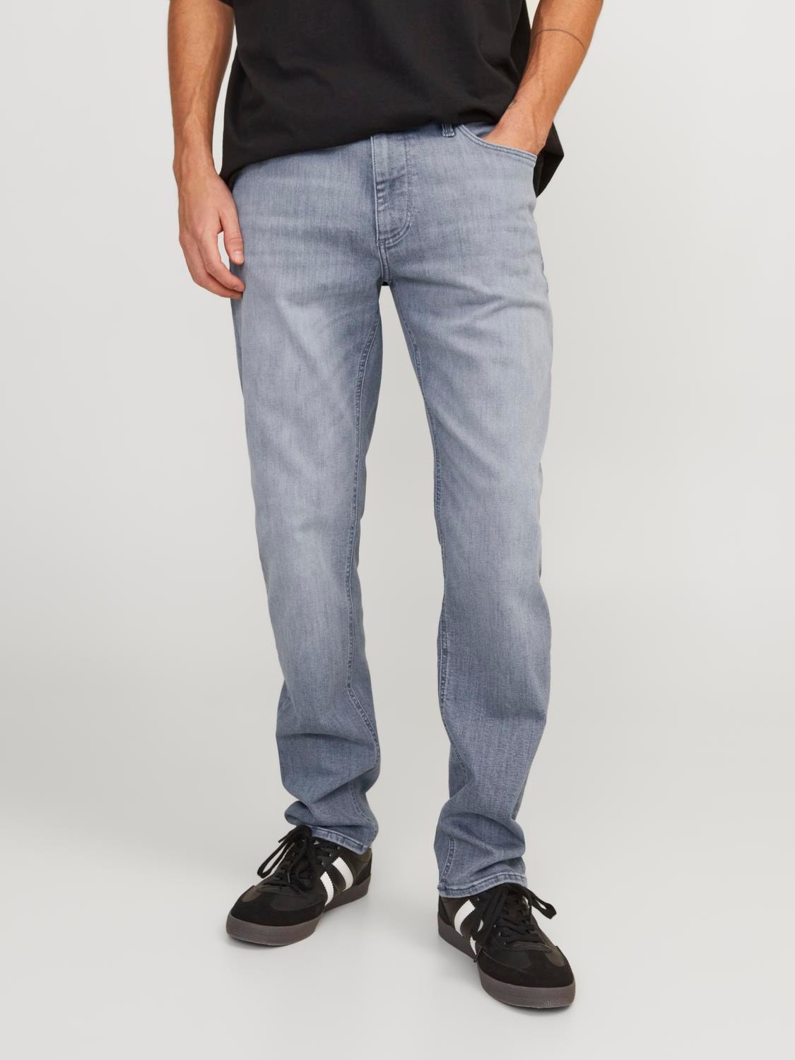 Jack & Jones Regular Fit Mid rise Jeans -Grey Denim - 12253492