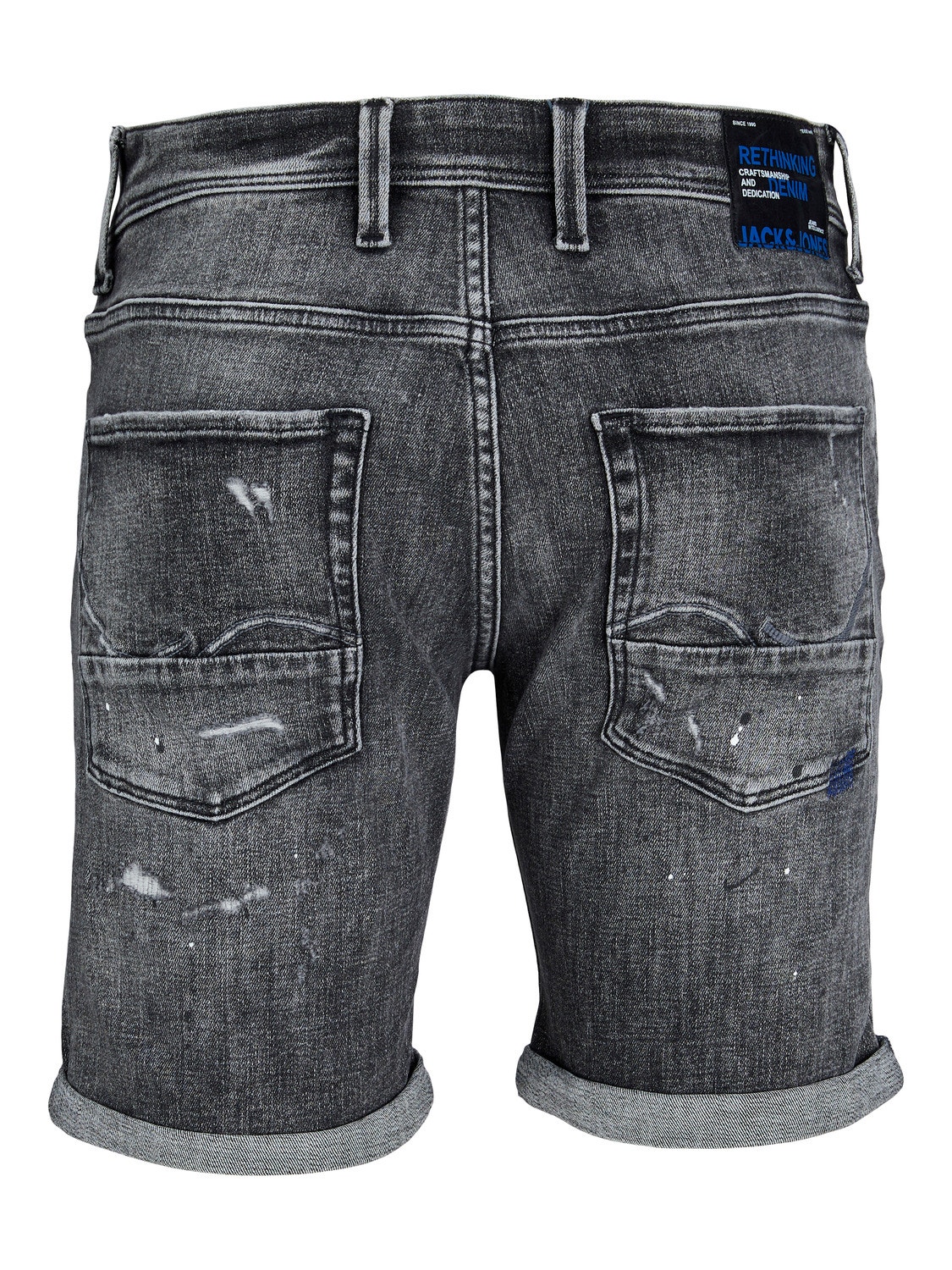 Jack & Jones Slim Fit Denim shorts -Grey Denim - 12253494