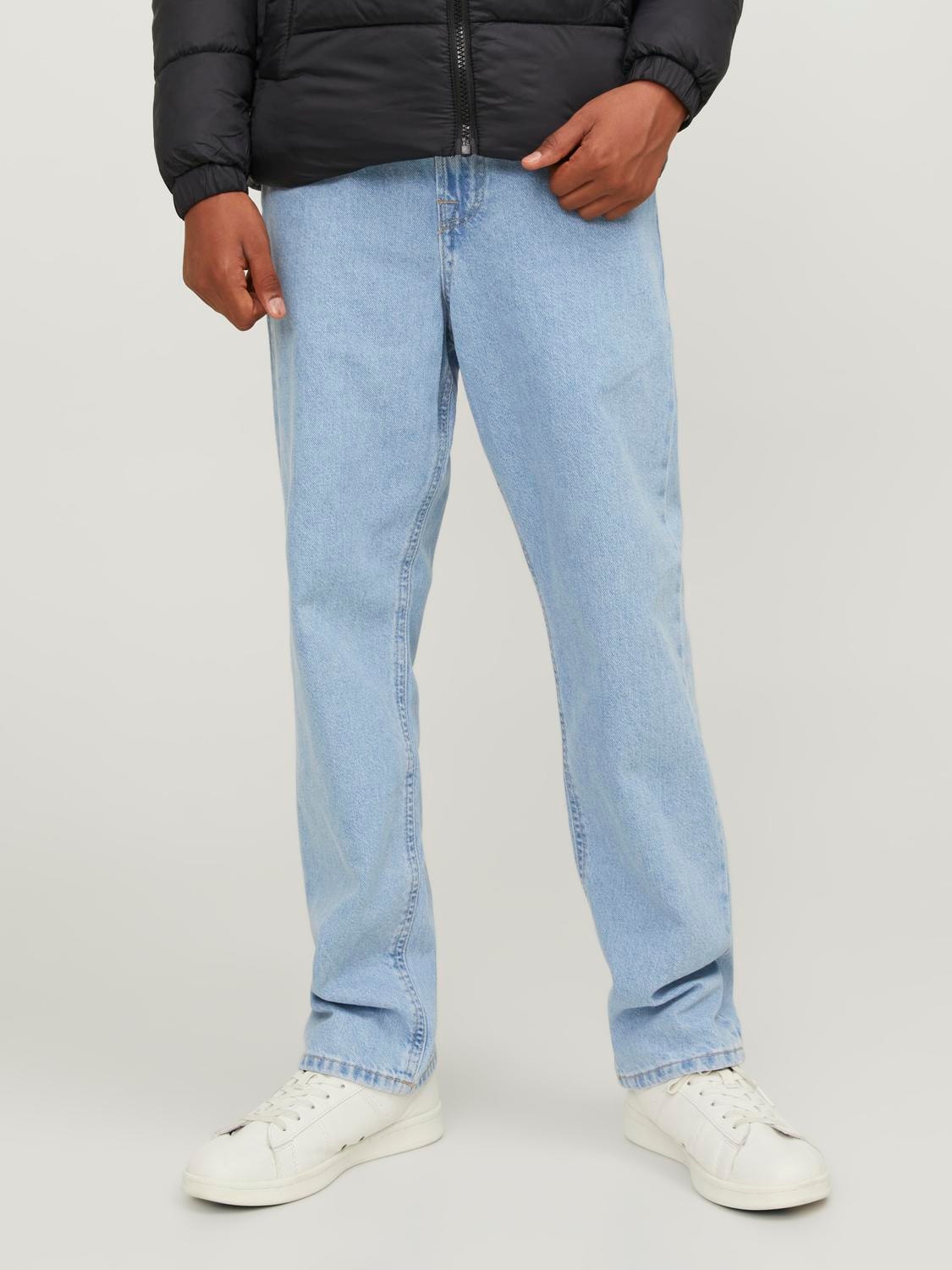 Jack & Jones JJICHRIS JJIORIGINAL SQ 956 Relaxed Fit Jeans Voor jongens -Blue Denim - 12253507